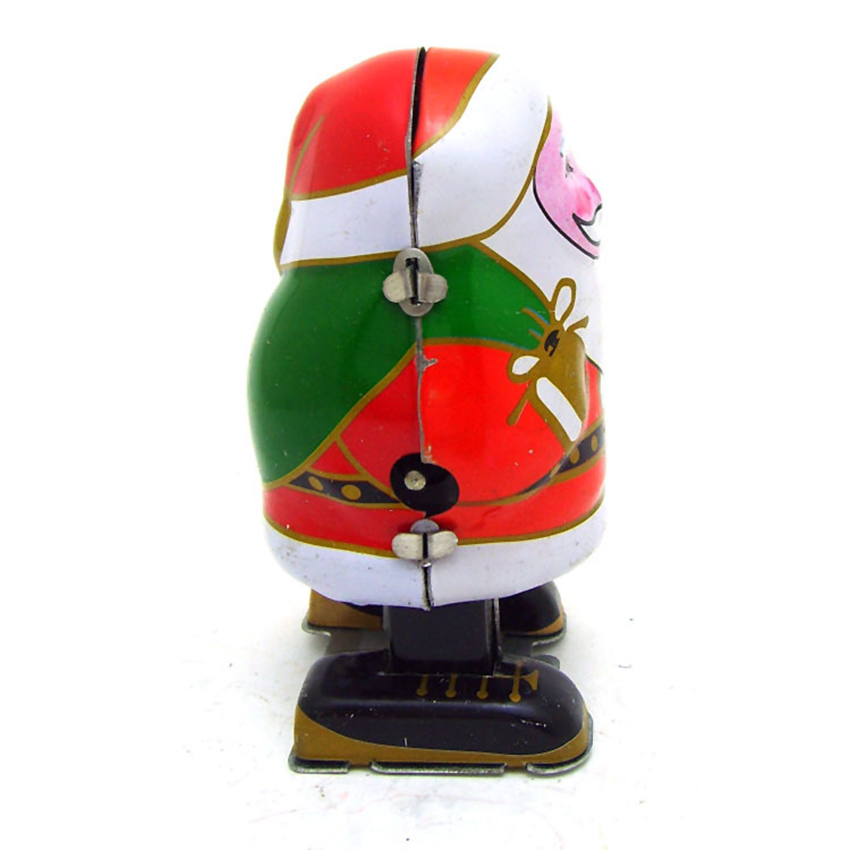 Home Security Robot - Exquisite handgefertigte Weihnachtsmann-Blechfigur, Roboter-Eisen-Dekoration für Schreibtisch,