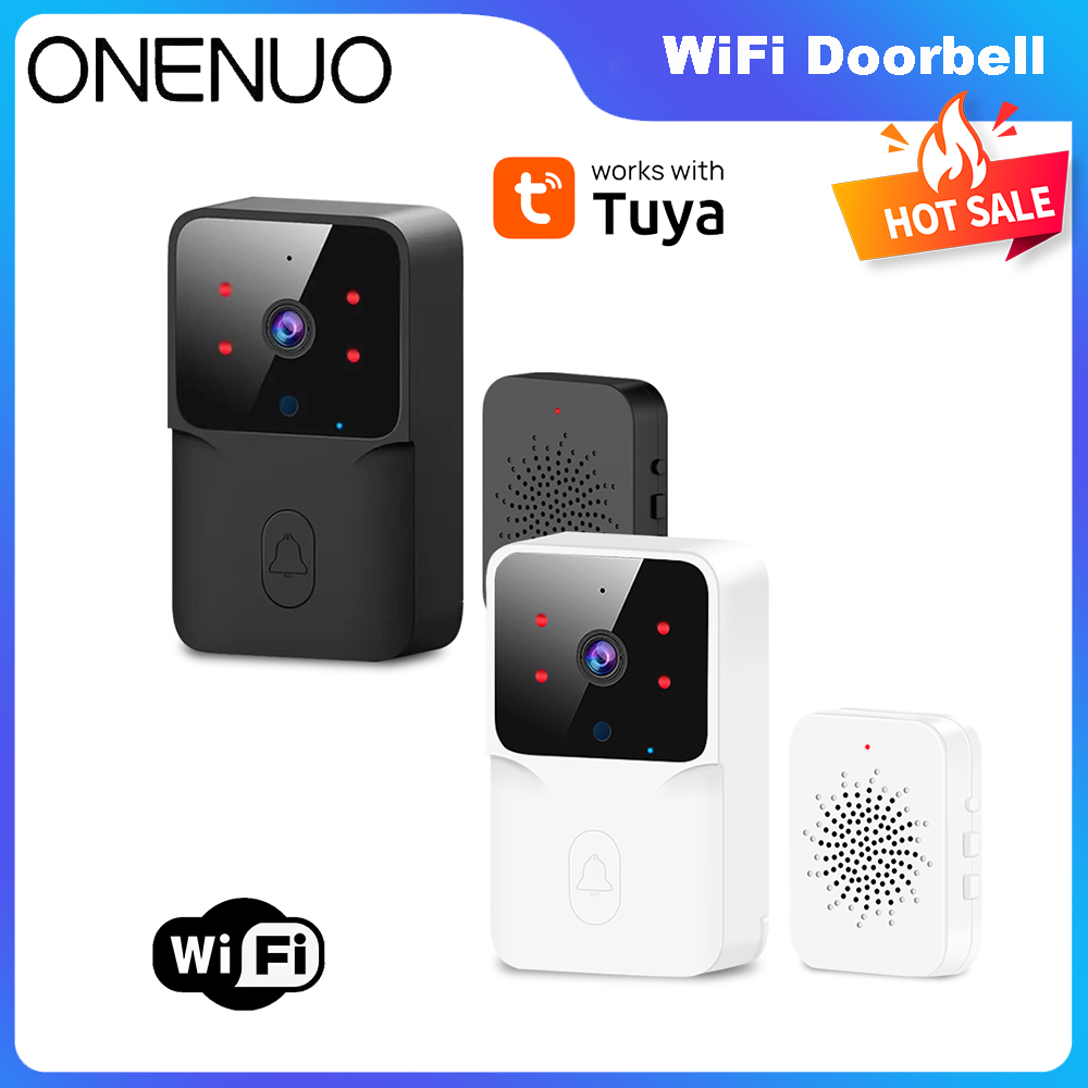 Home Security Front Door Camera - Tuya WiFi Video Türklingel Drahtlose HD