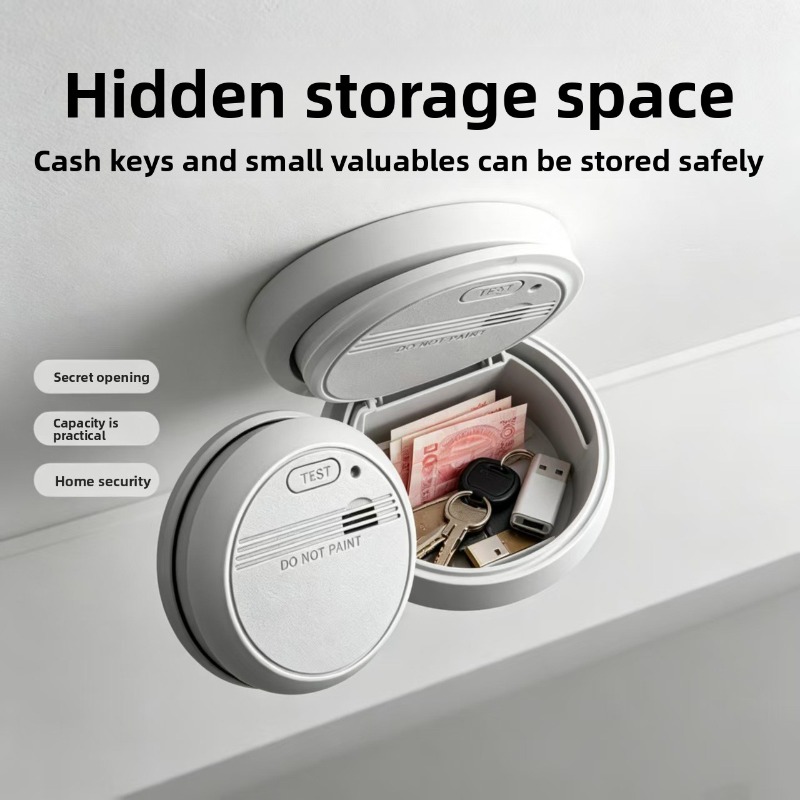 Home Security Items - Realistisch simulierte Rauchmelder-Box mit verstecktem Geheimfach