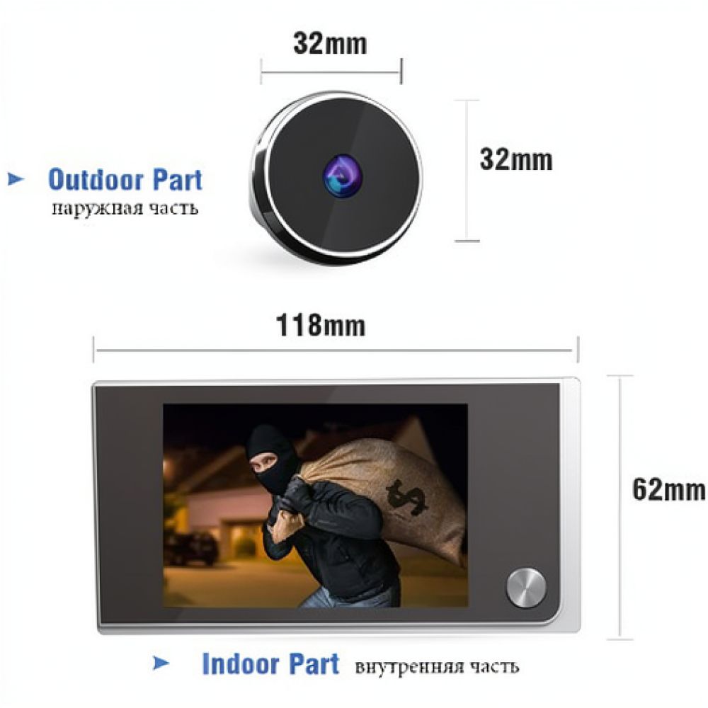 3,5-Zoll-LCD-Digital-Türspion- – Home Security Front Door Camera Bewertung und Preis